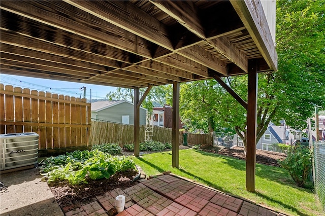 view of patio / terrace featuring cooling unit