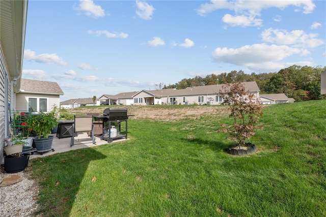 view of yard featuring a patio