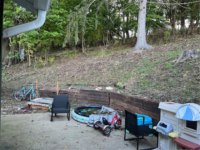 view of yard featuring a patio