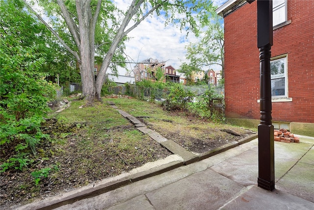 view of yard with a patio