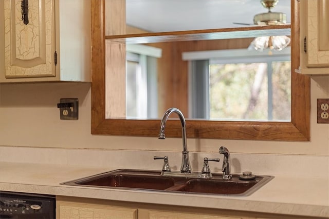 kitchen featuring dishwasher and sink