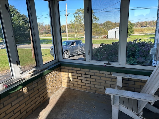 view of sunroom