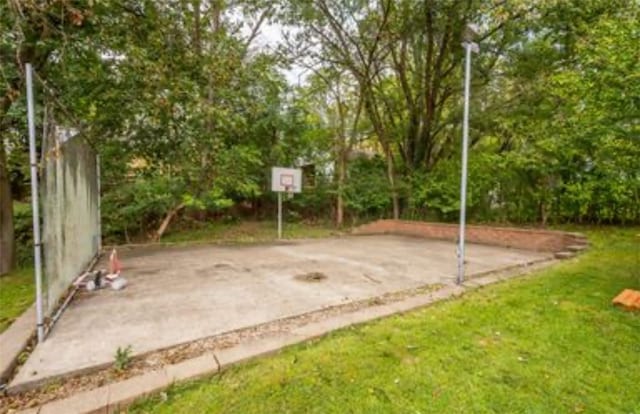 view of patio with basketball court