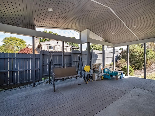 view of wooden terrace