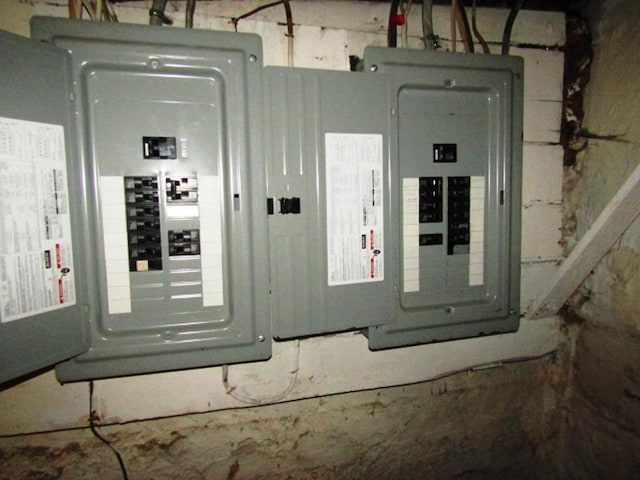 utility room featuring electric panel