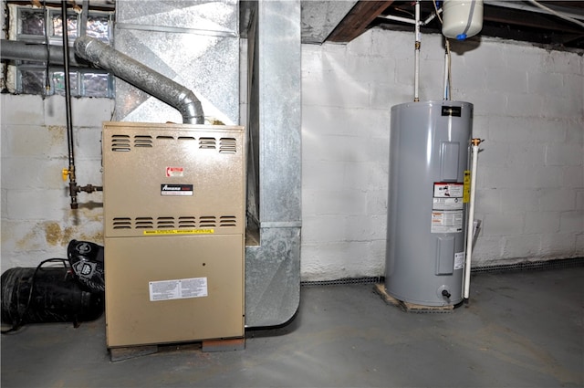 utilities with electric water heater