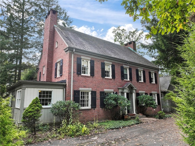 view of colonial home