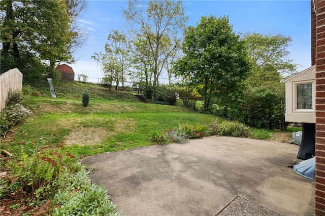 view of yard with a patio