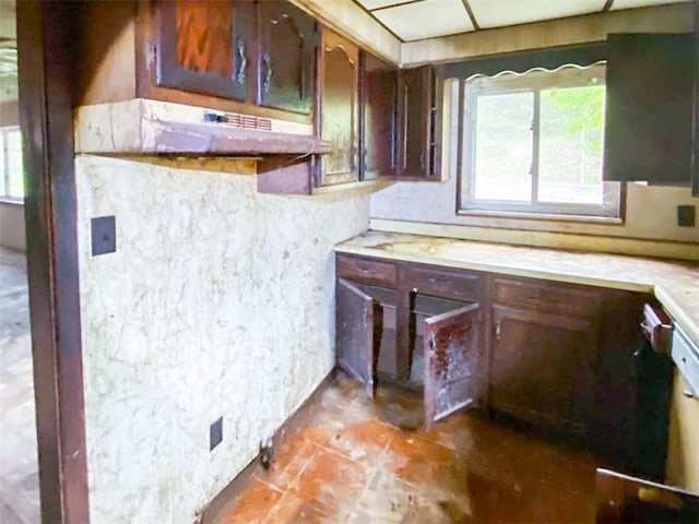 kitchen with plenty of natural light and light countertops