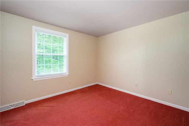 view of carpeted empty room