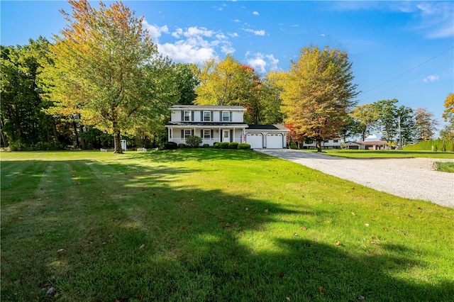 view of front of house with a front yard