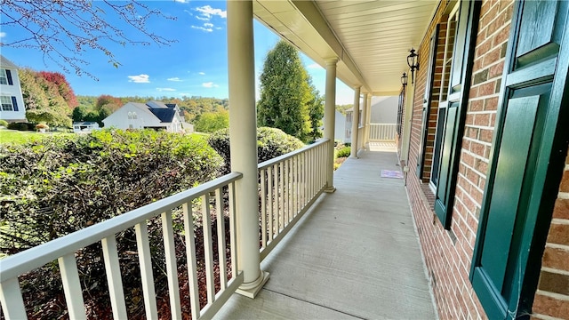 view of balcony