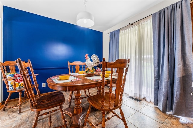 view of dining area