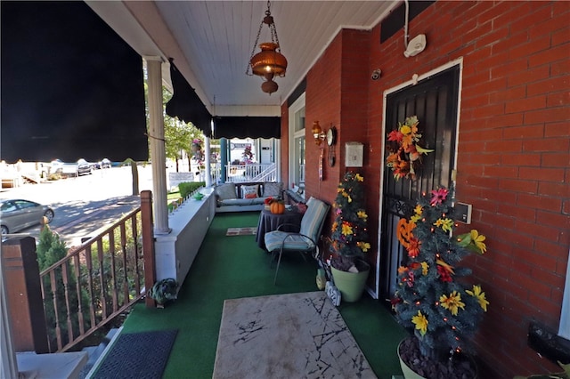 balcony with a porch