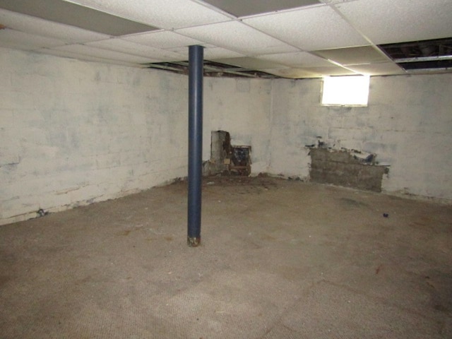 view of basement