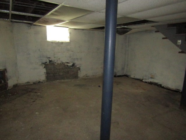 view of basement