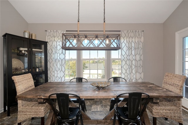 dining area featuring plenty of natural light