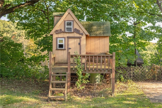 view of outdoor structure