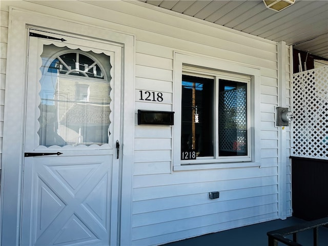 view of entrance to property