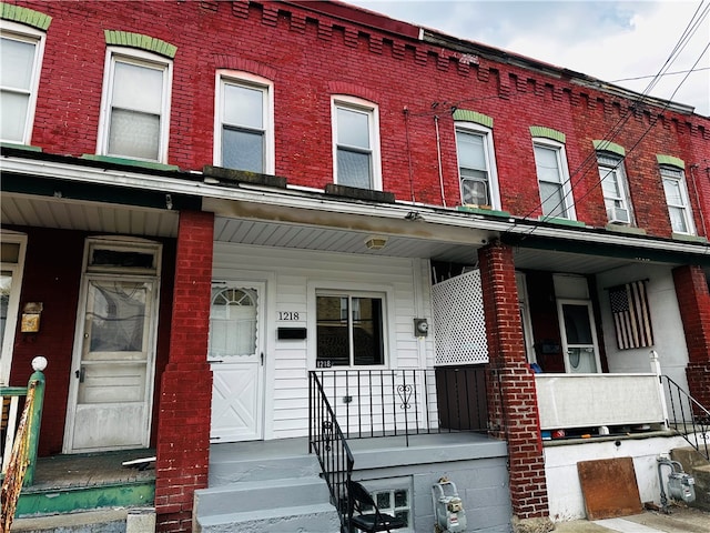 exterior space featuring covered porch