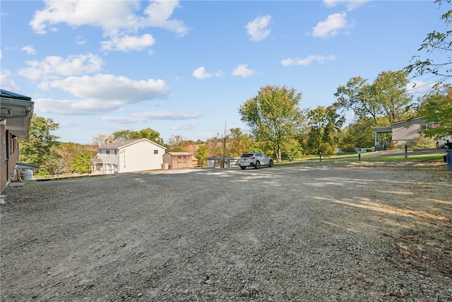 view of vehicle parking