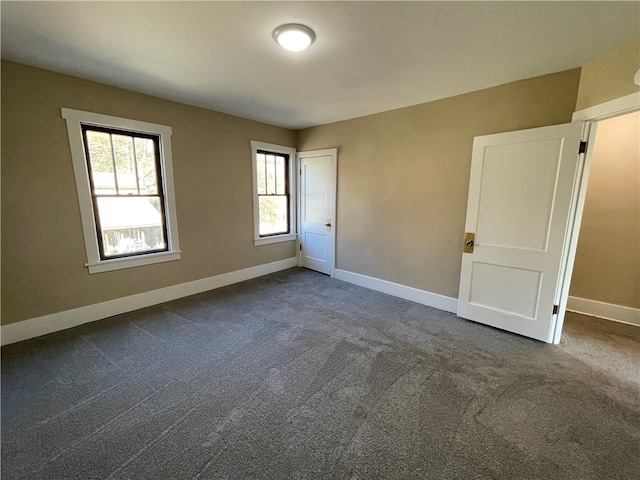 view of carpeted empty room