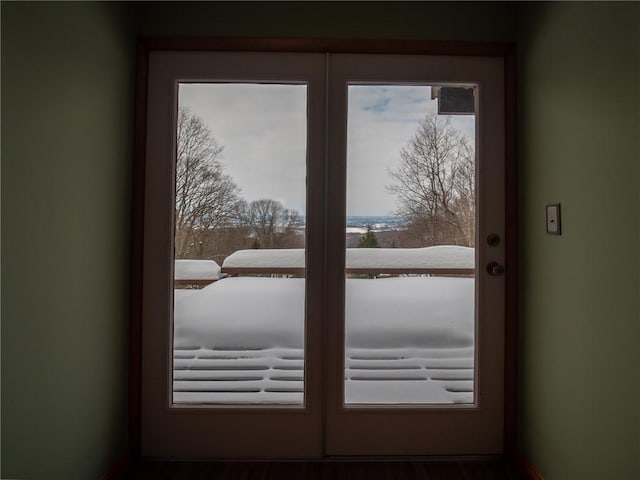 view of doorway to outside