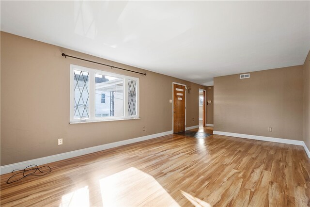 interior space with light hardwood / wood-style floors