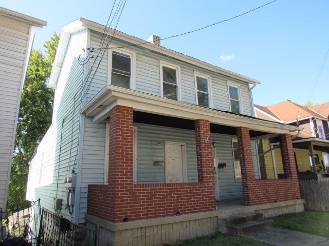 bungalow-style house featuring a porch