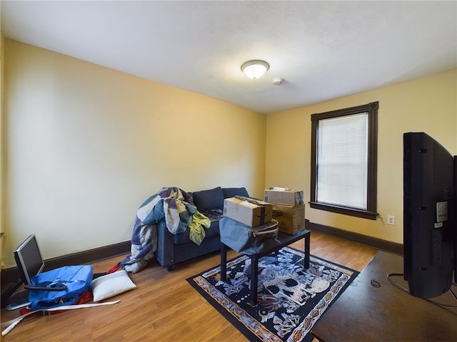 interior space featuring hardwood / wood-style flooring