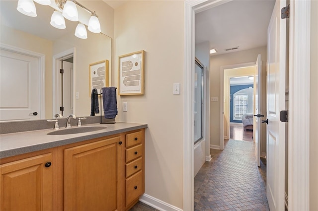 bathroom featuring vanity