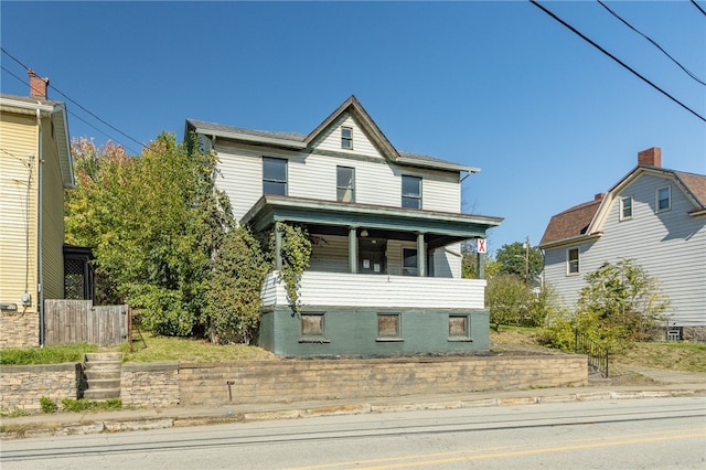 view of front of home