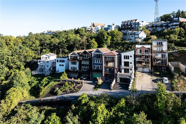 birds eye view of property