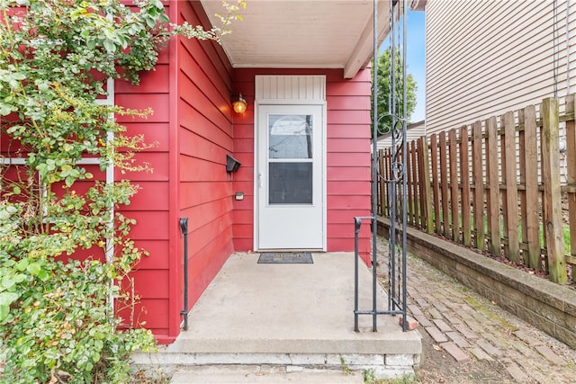 view of entrance to property