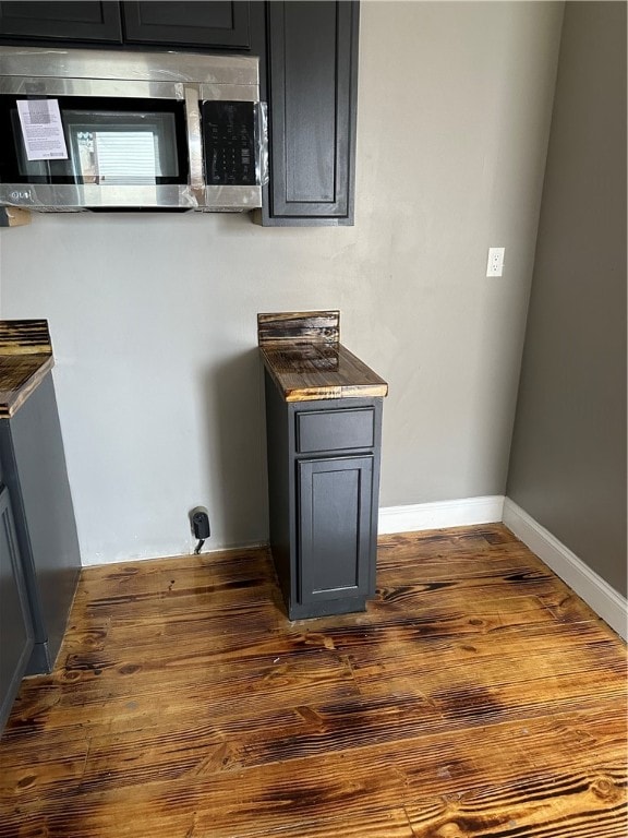 kitchen featuring dark wood-type flooring