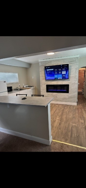 interior space featuring hardwood / wood-style floors