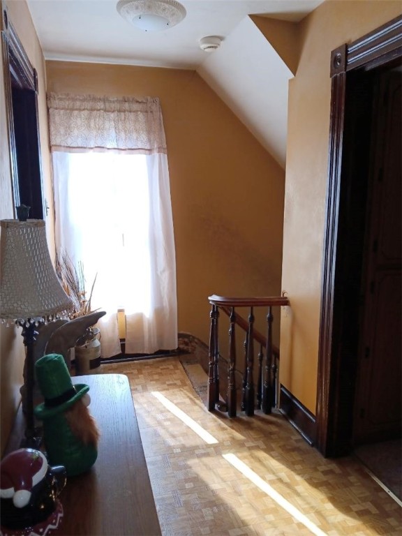 bonus room with lofted ceiling