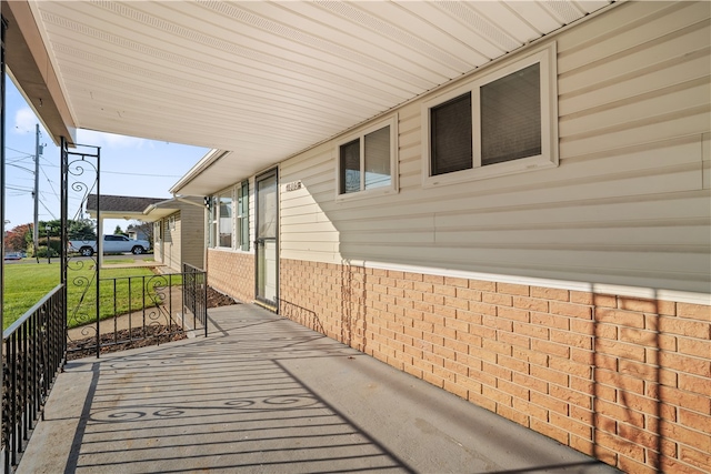 view of patio / terrace featuring covered porch