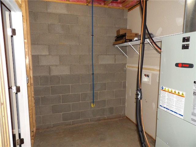 view of utility room