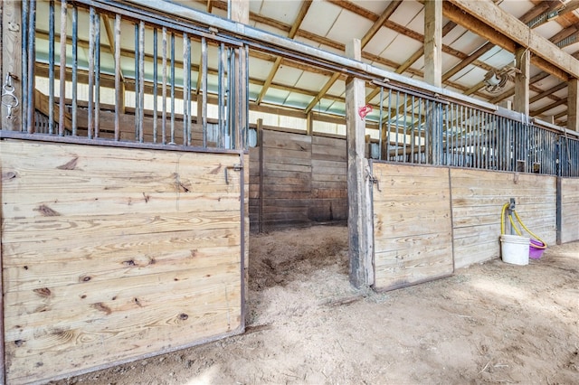 view of horse barn