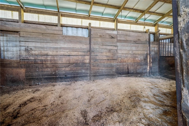 view of horse barn