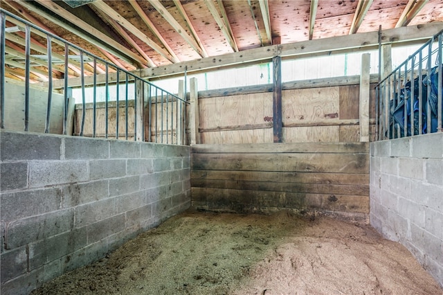 view of horse barn