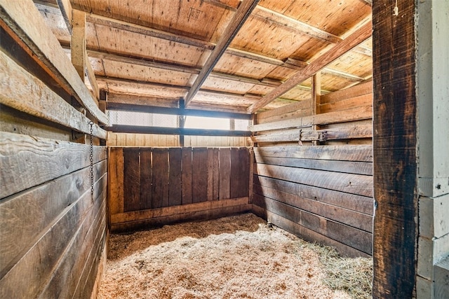 view of horse barn