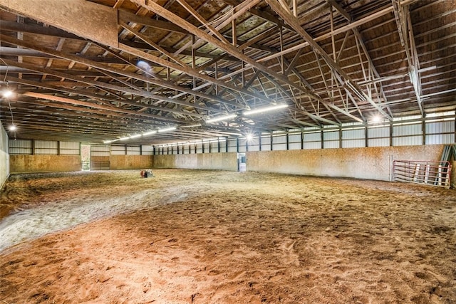 view of horse barn