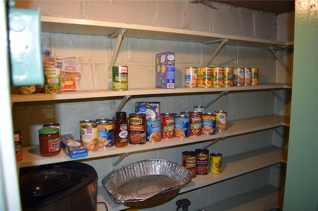 view of pantry