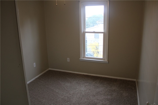 carpeted spare room with a healthy amount of sunlight