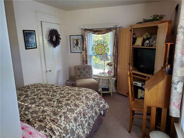 bedroom with carpet flooring