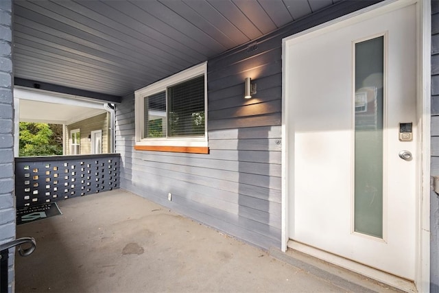 view of patio with covered porch