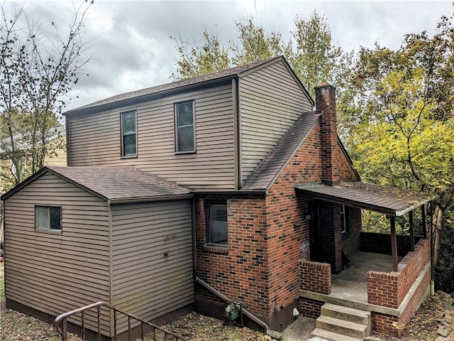 view of rear view of property