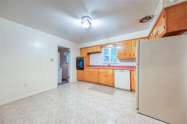 kitchen with white appliances